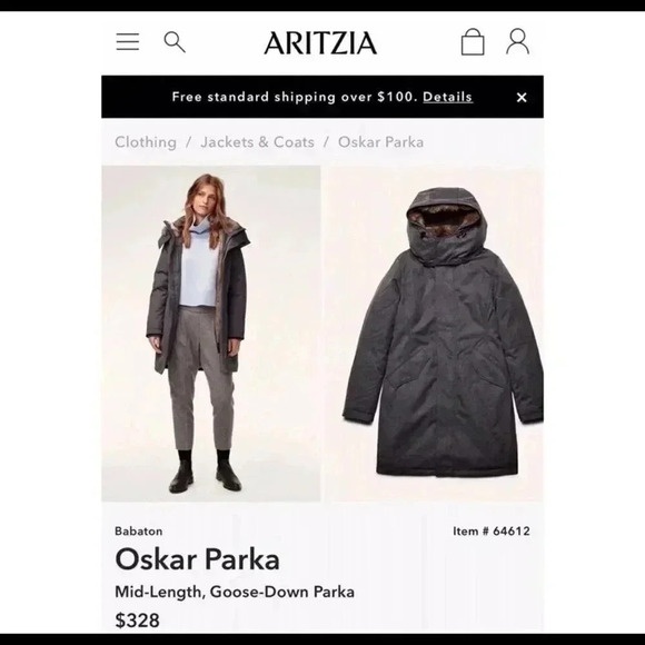 Aritzia Babaton Oscar Goose Down Parka - Picture 1 of 8